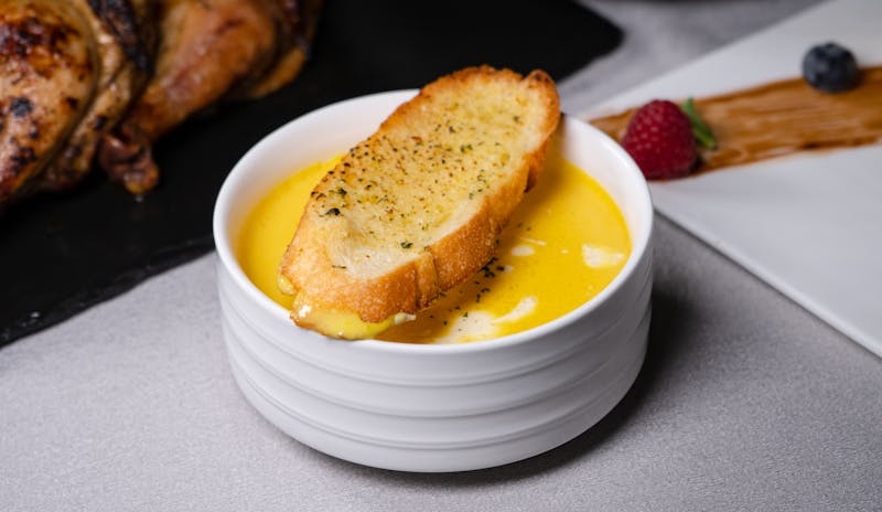 Ranch Garlic Bread with herb butter and cheese