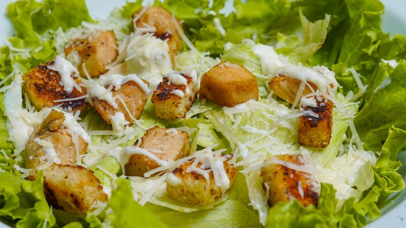 Classic Caesar Salad with croutons and parmesan