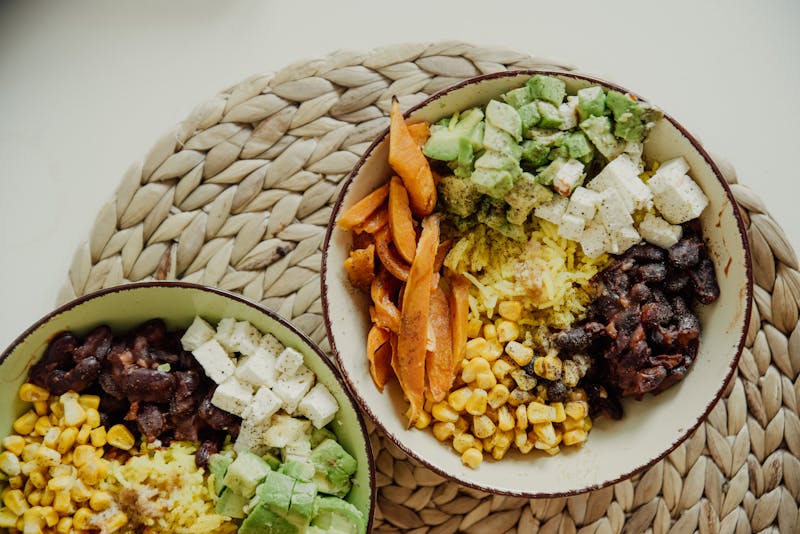 Southwest Salad with black beans and avocado